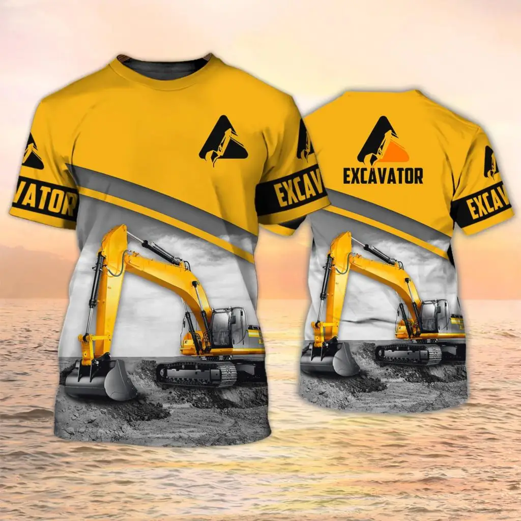 Heavy Equipment Operator Shirts - Excavator TShirts Heavy Equipment Operator 3D