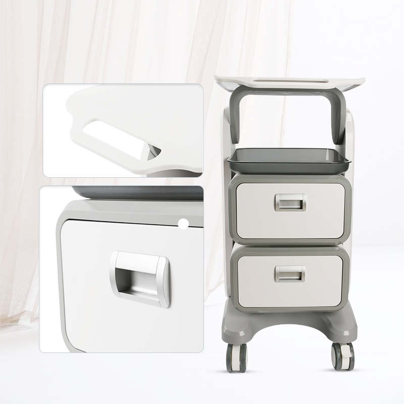 Heavy Equipment Logo - No Logo White Large Salon Trolley