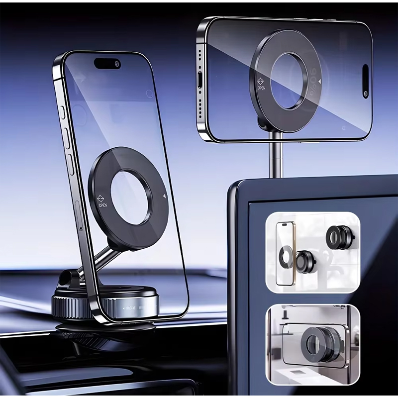 Foldable Magnetic Phone Holder - Vacuum Suction Cup Lifter review and price
