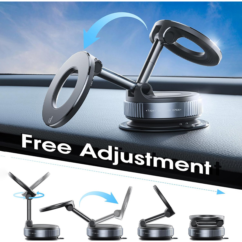 Foldable Magnetic Phone Holder - Vacuum Suction Cup Lifter review and price