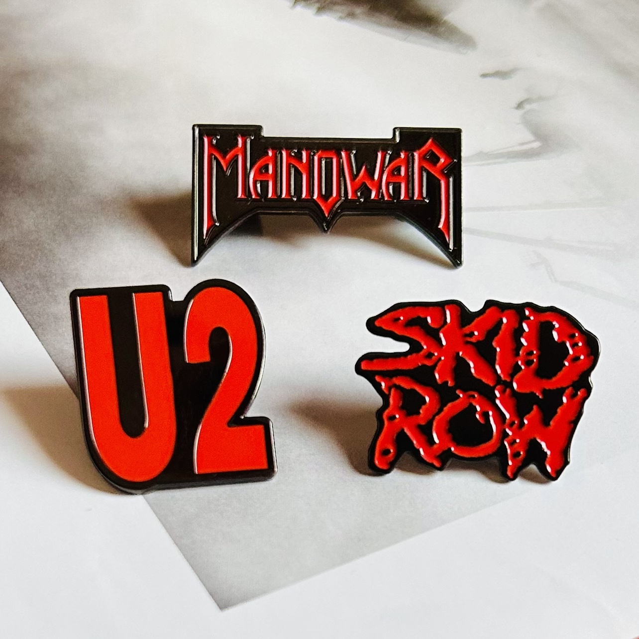 Rock Band Logo Metal Badge Mus - Heavy Equipment Logo review and price