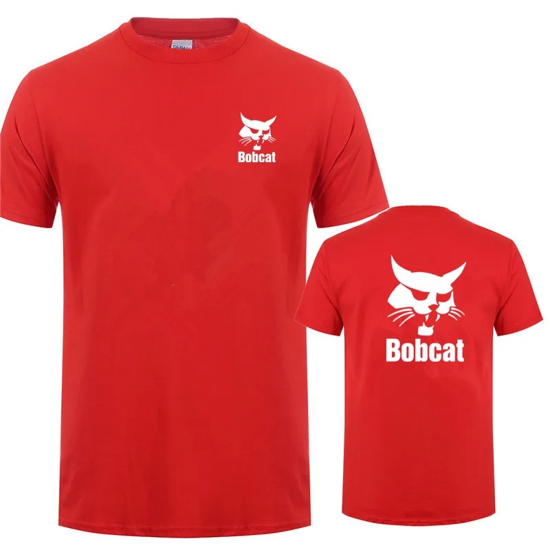 Bobcat T Shirt Summer Men Shor - Heavy Equipment Logo review and price