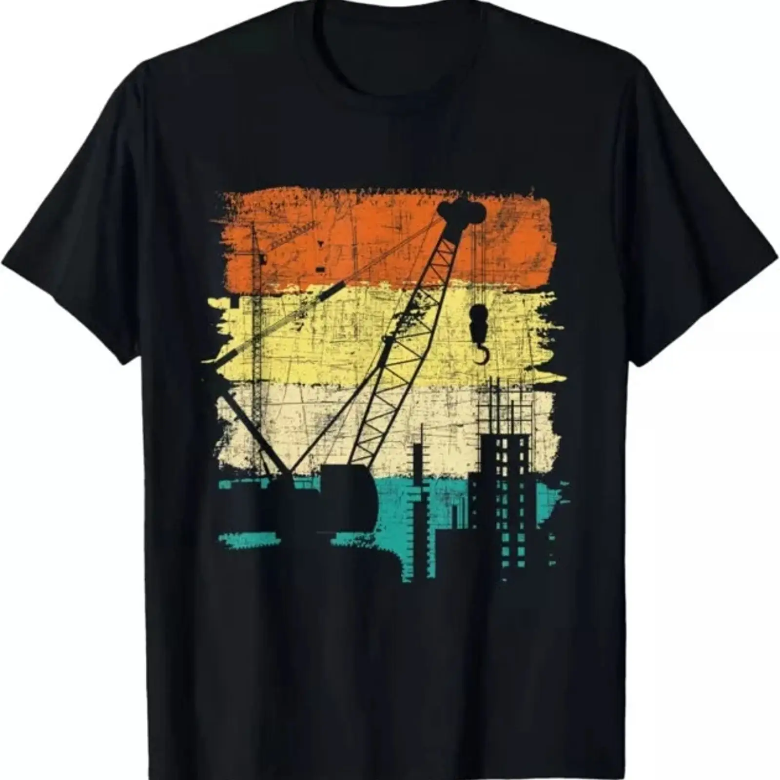 Crane Operator Retro Tower Hea - Heavy Equipment Operator Shirts review and price