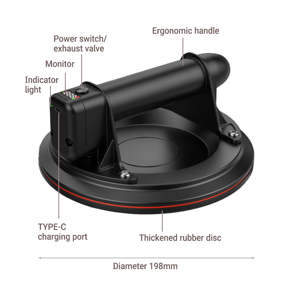 Electric Vacuum Suction Cup 8  - Vacuum Suction Cup Lifter review and price